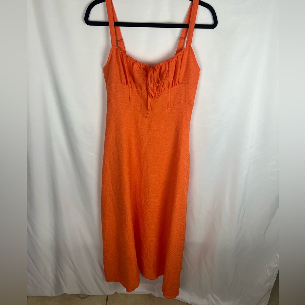 Orange summer dress